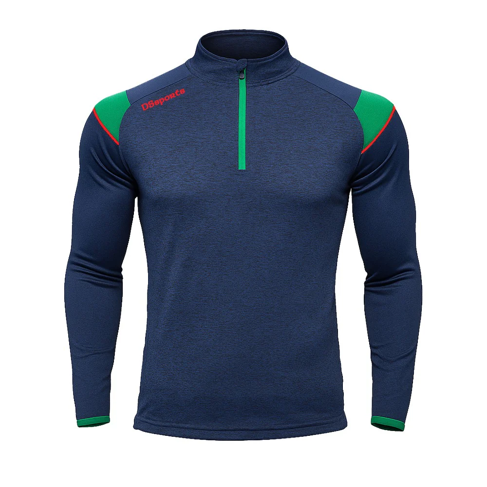 Challenger Performance Half Zip - Navy / Green / Red - Image 3