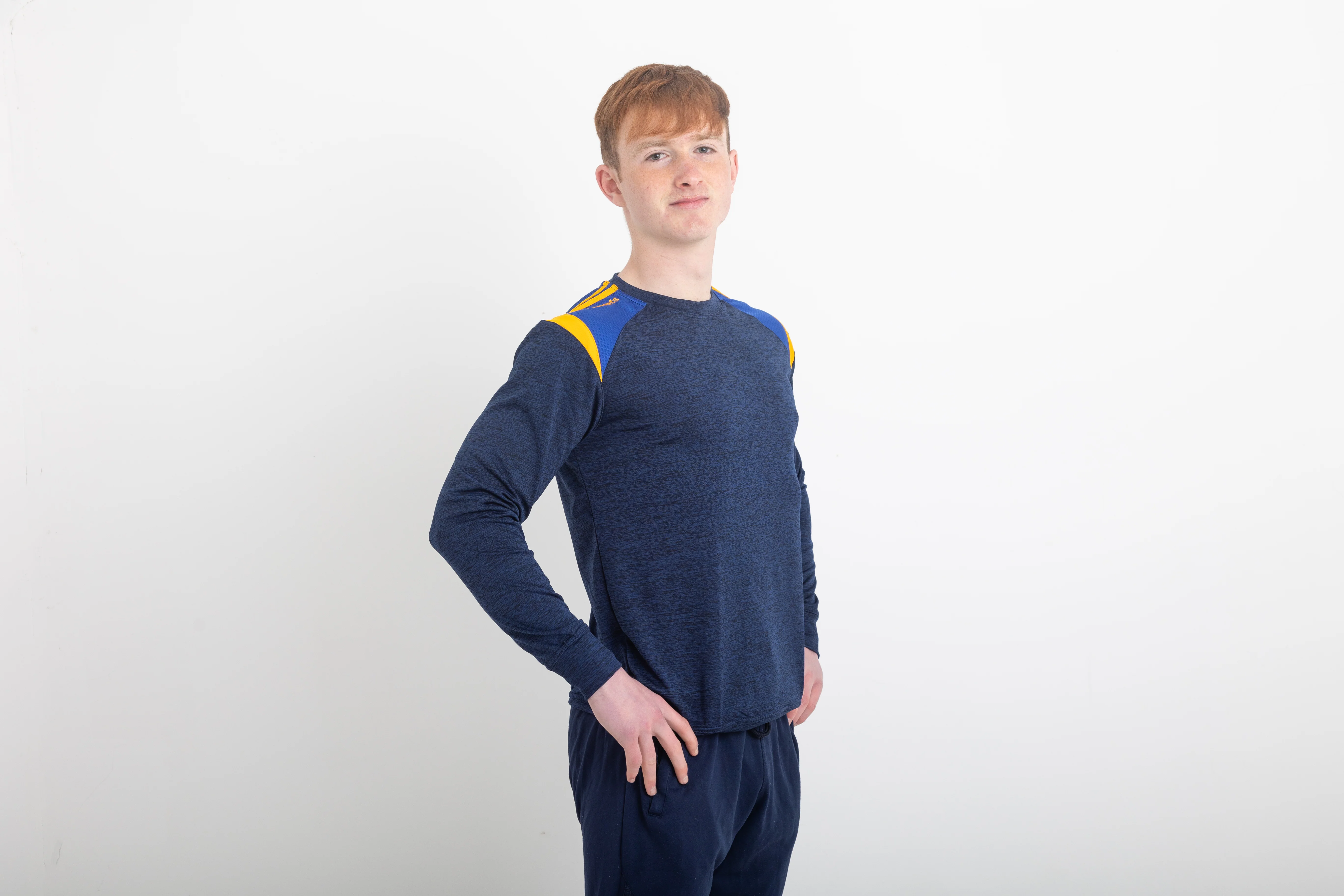 Strike Crew Neck - Navy / Blue / Amber - Image 4