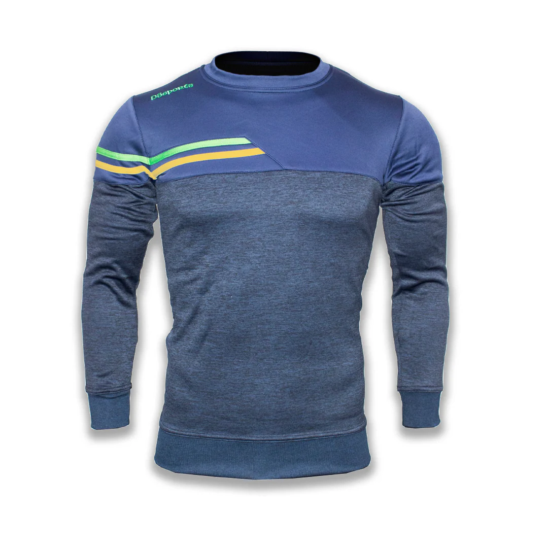Fortis Crew Neck - Navy / Green / Amber - Image 3