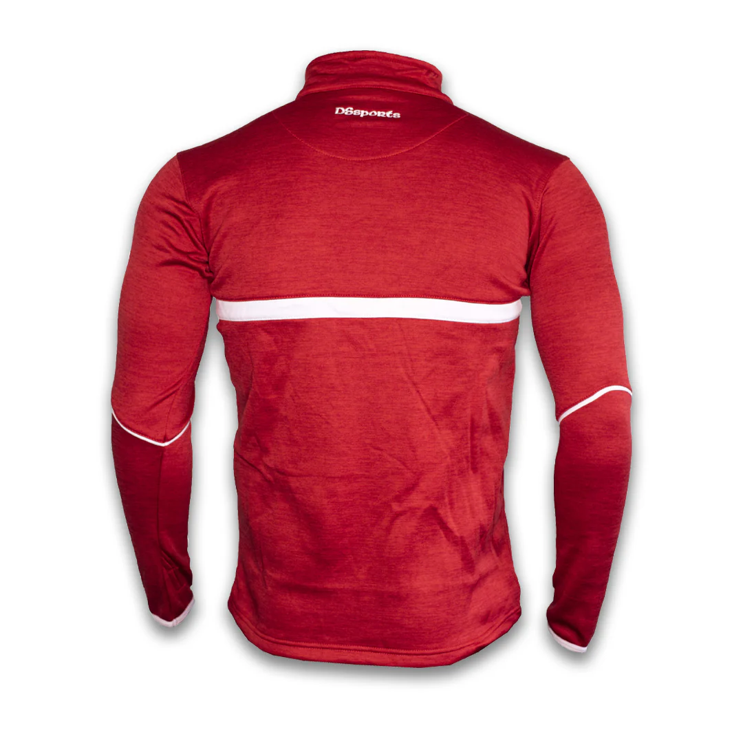 Vetus Half Zip - Red Melange / White - Image 3