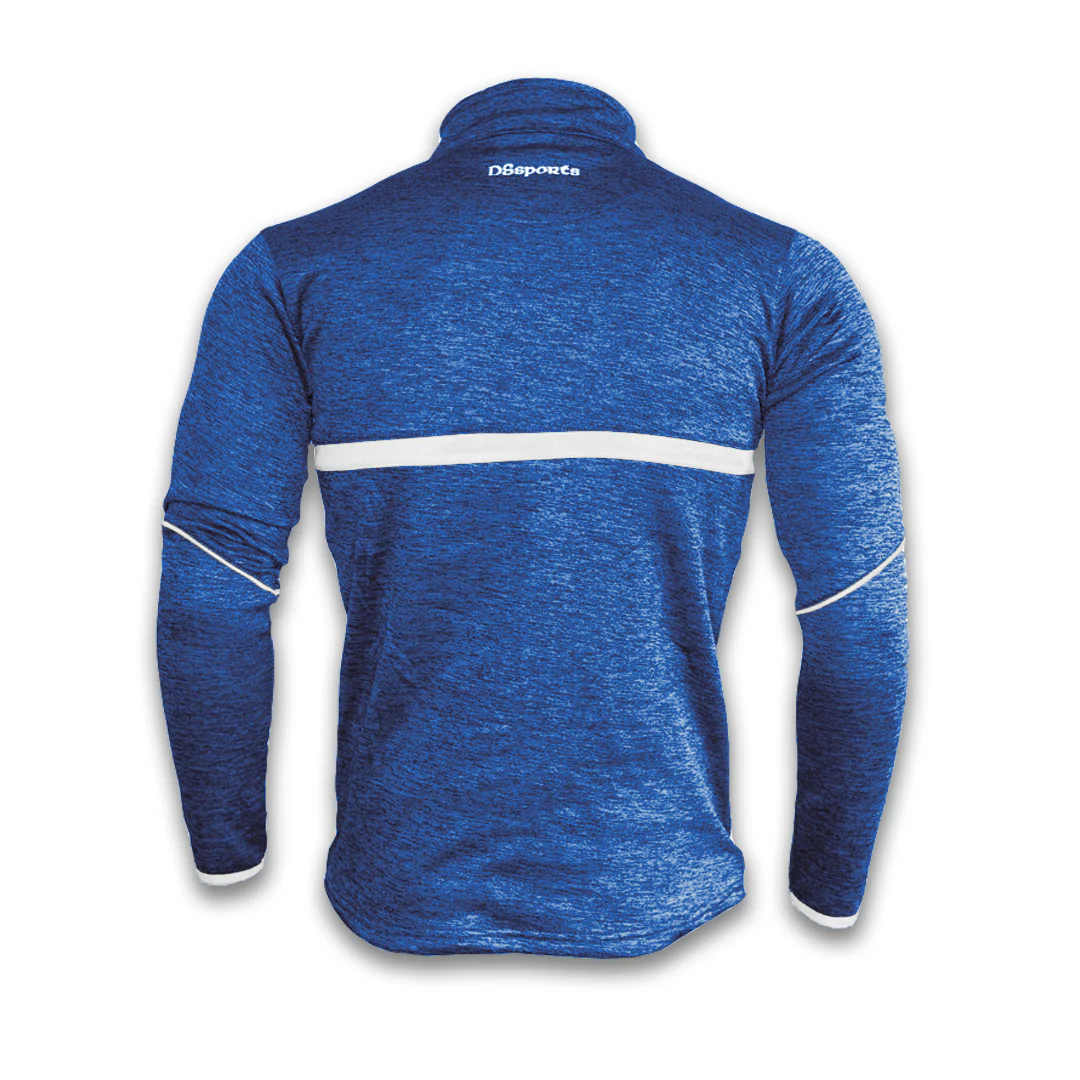 Vetus Half Zip - Blue Melange / White - Image 3
