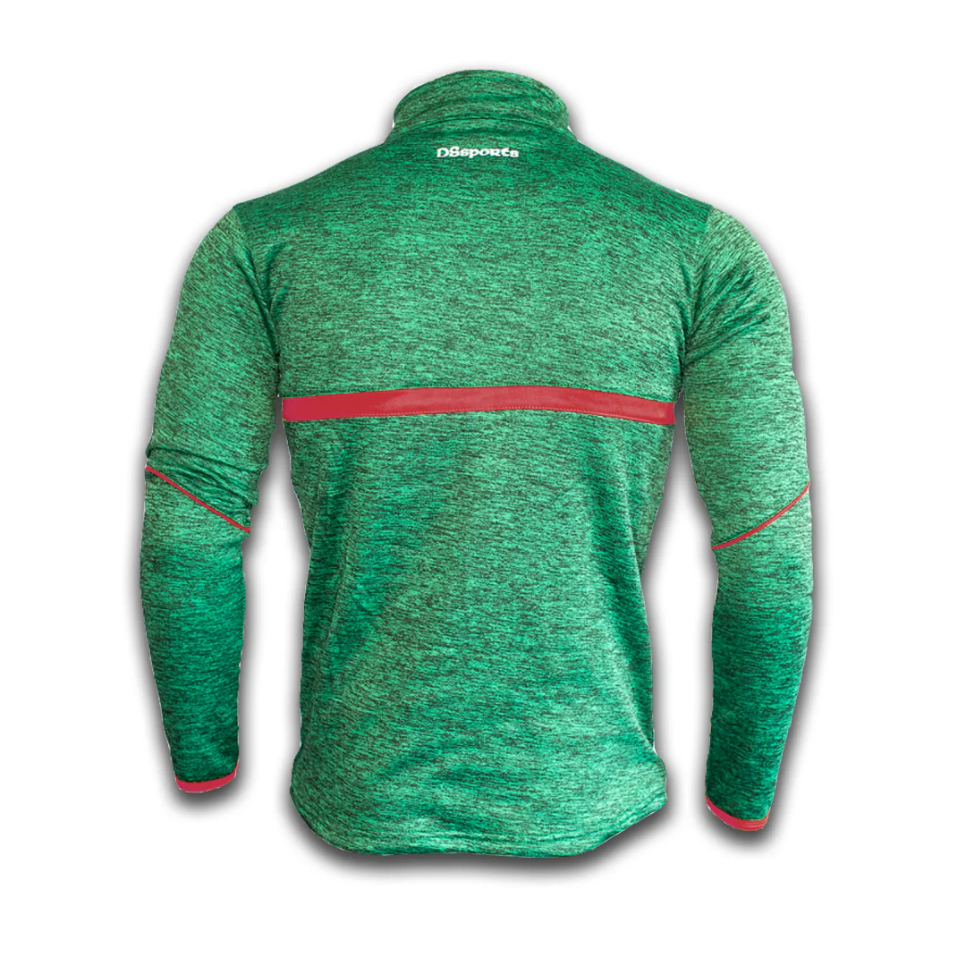 Vetus Half Zip - Green Melange / Red - Image 3