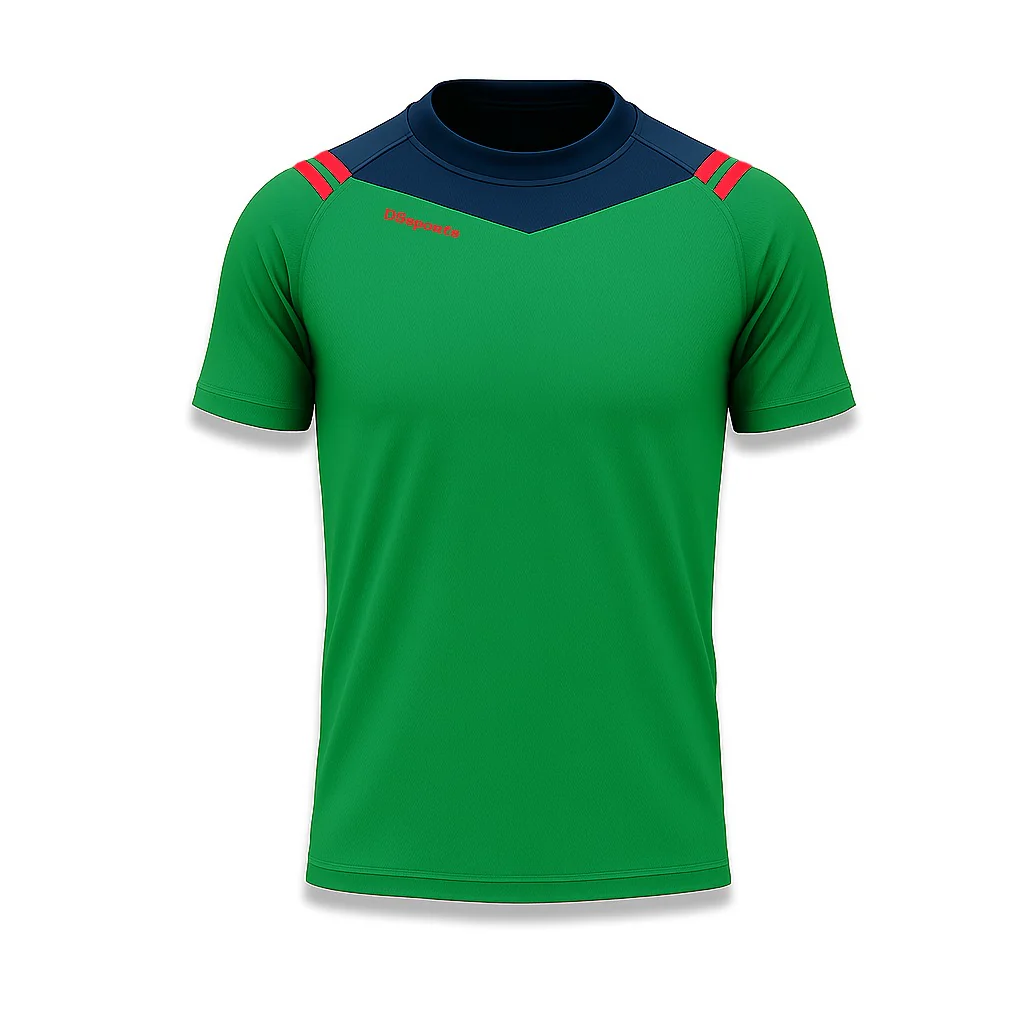 VOLT T-Shirt - Green / Navy / Red - Image 3